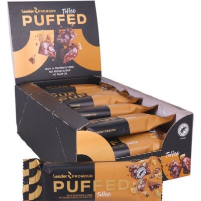 Storpack Träning & vikt  | Proteinbar Puffed Toffee 24-Pack